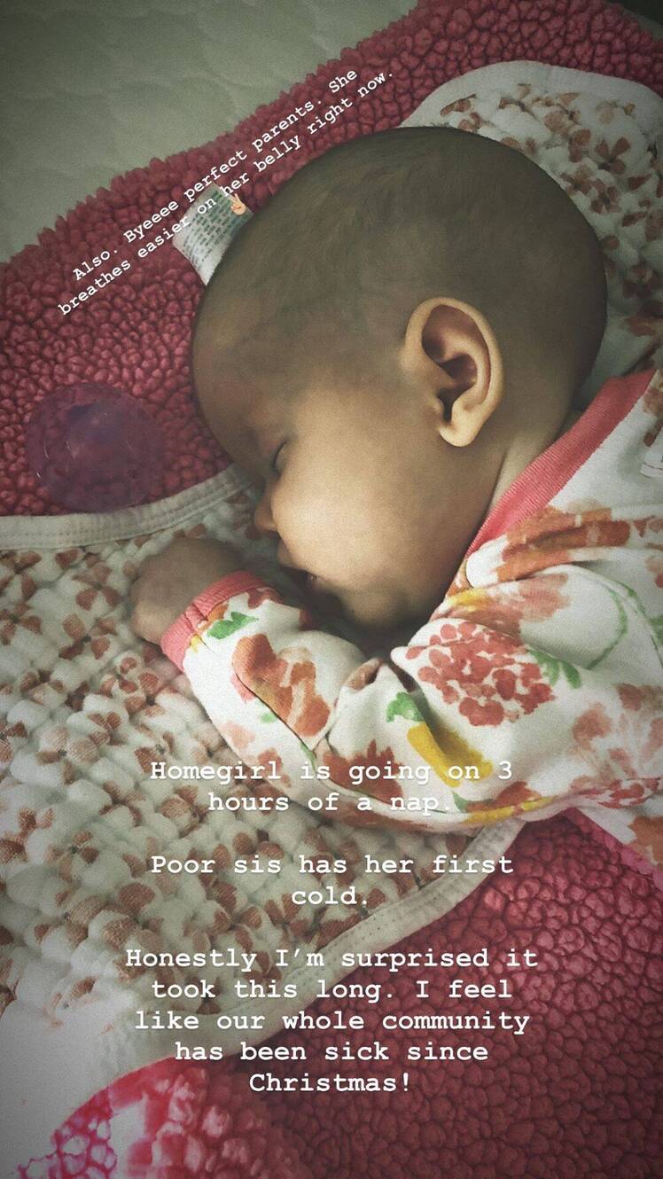 tori roloff gets ahead of mom shamers with lilah sleeping pic