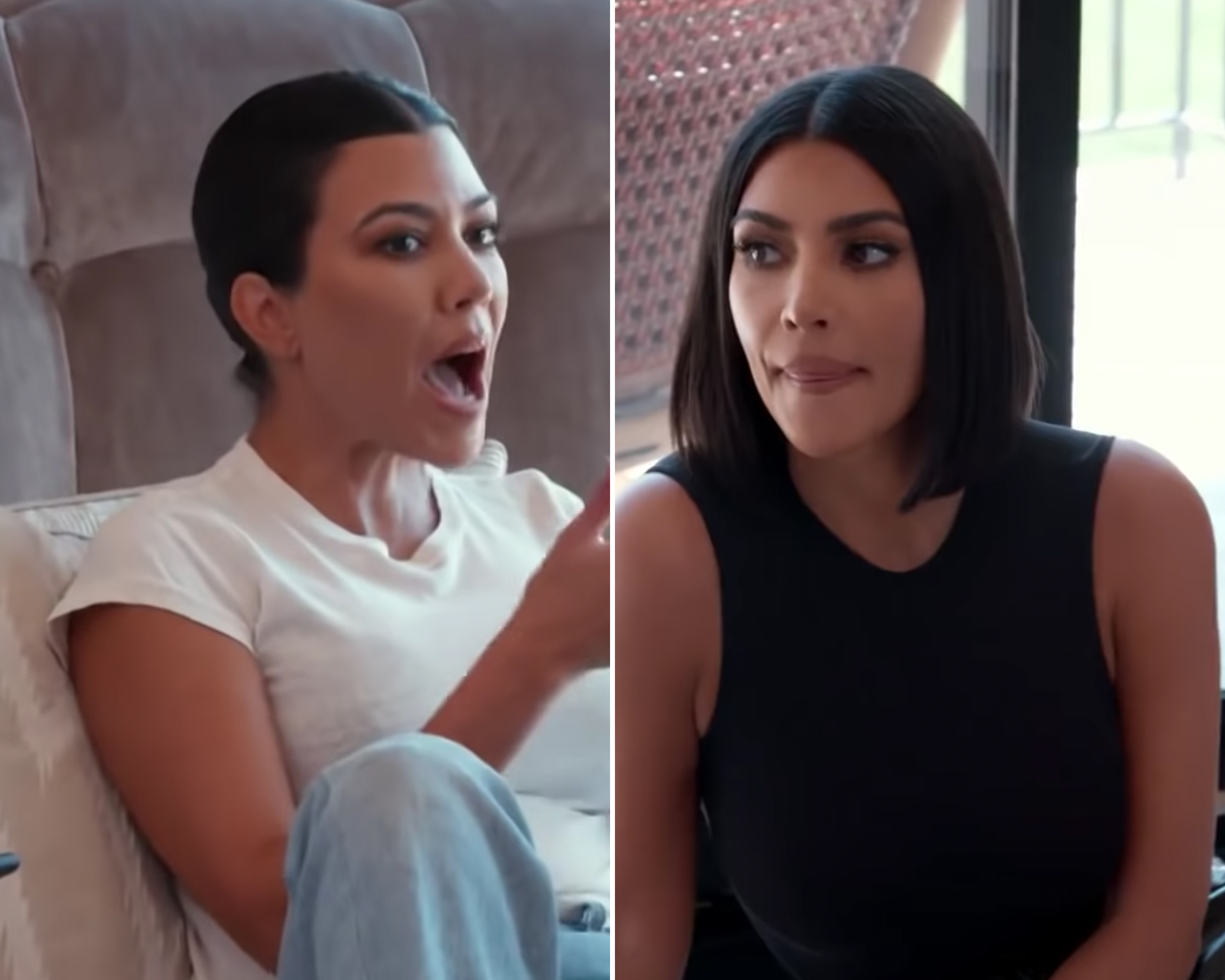 Kim Kardashian unrecognisable as she debuts wild copycat Kourtney