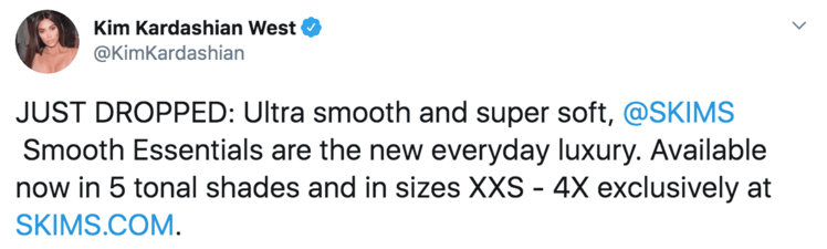 Kim Kardashian Promo Tweet for Skims Sale Amid Coronavirus Outbreak