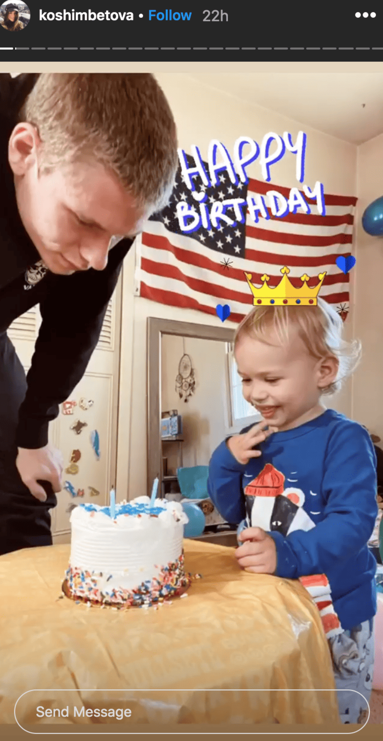 Steven and Olga Celebrate Son's Birthday