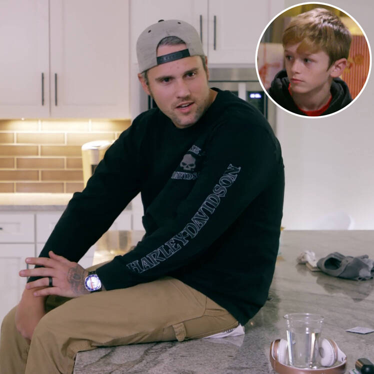 Inset Photo of Bentley Edwards Over Photo of Teen Mom OG Star Ryan Edwards