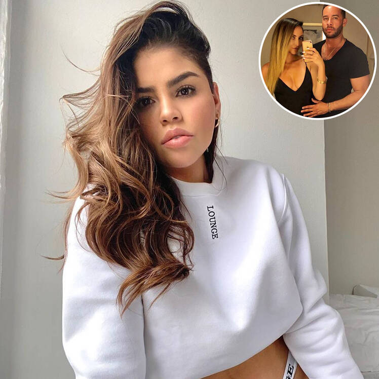 Inset Photo of Jonathan Rivera and Fiance Janelle Miller Over Photo of Fernanda Flores