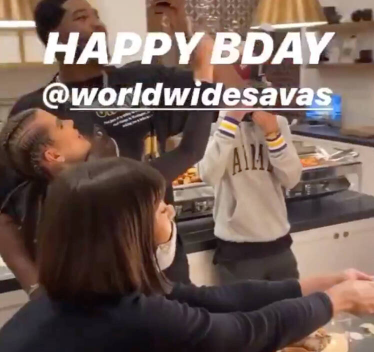 Tristan Thompson With His Arm Around Khloe Kardashian in Video