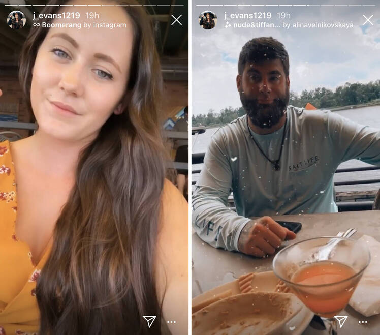 Side-by-Side Photos of Jenelle Evans and David Eason on Date Night