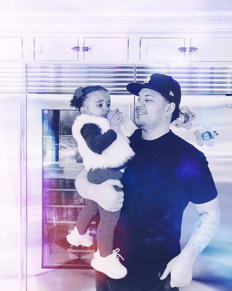 Rob Kardashian Weight Transformation 2018 with Daughter Dream