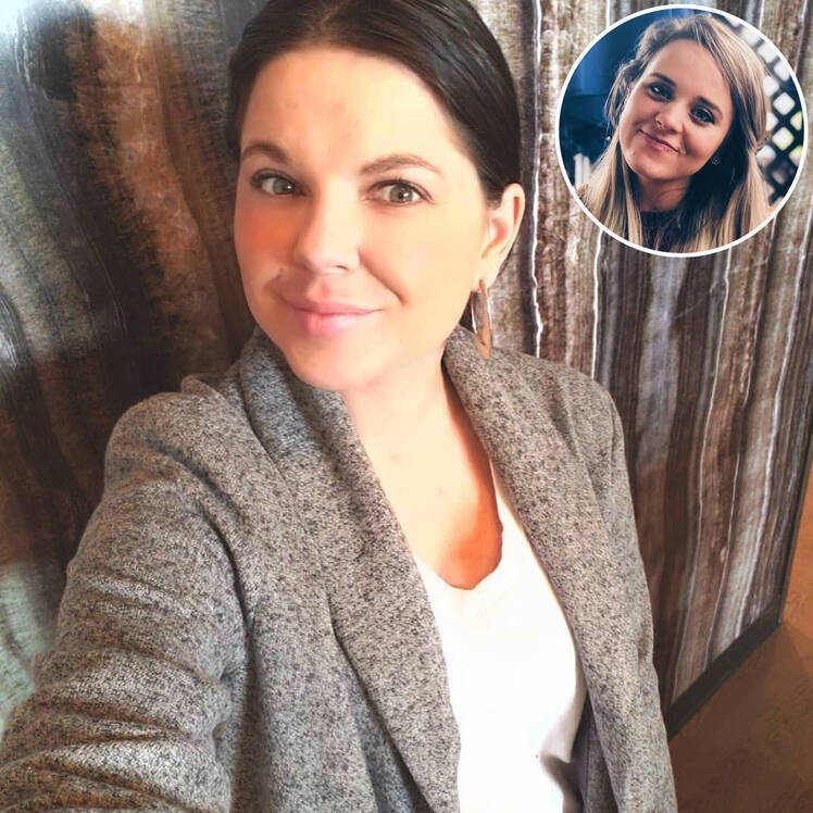 Inset Photo of Jinger Duggar Over Photo of Amy Duggar