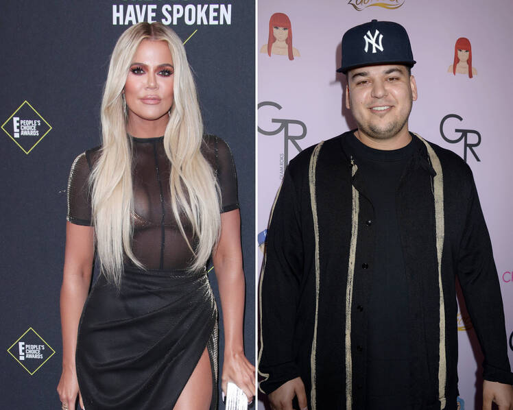 Side-by-Side Photos of Khloe Kardashian and Rob Kardashian