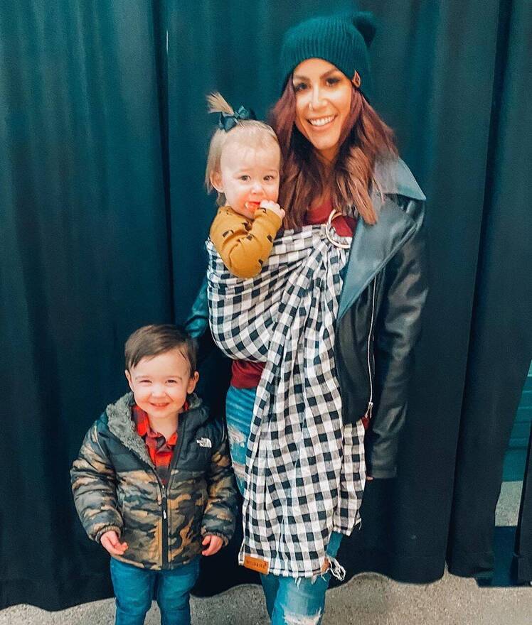 Chelsea Houska With Daughter Layne and Son Watson