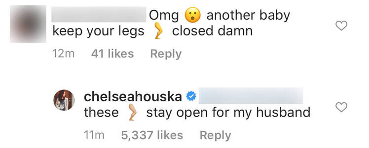 Pregnant Teen Mom 2 Star Chelsea Houska Claps Back at Comment Telling Her to Keep Her Legs Closed