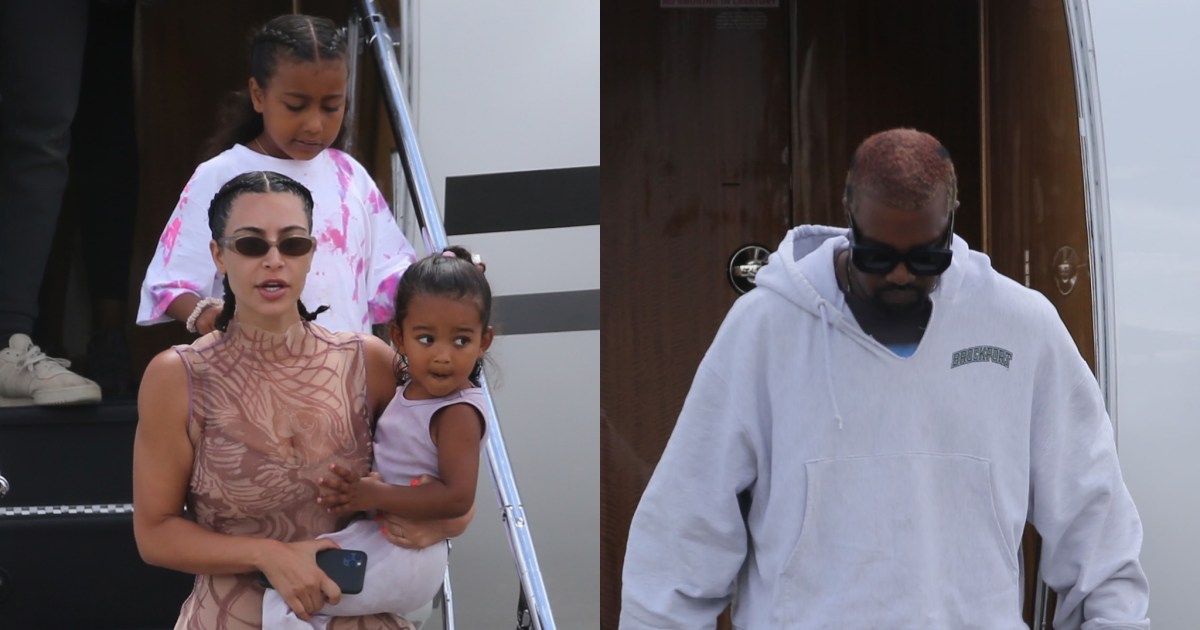 Kim Kardashian Kanye West Return From Family Vacation Amid Drama