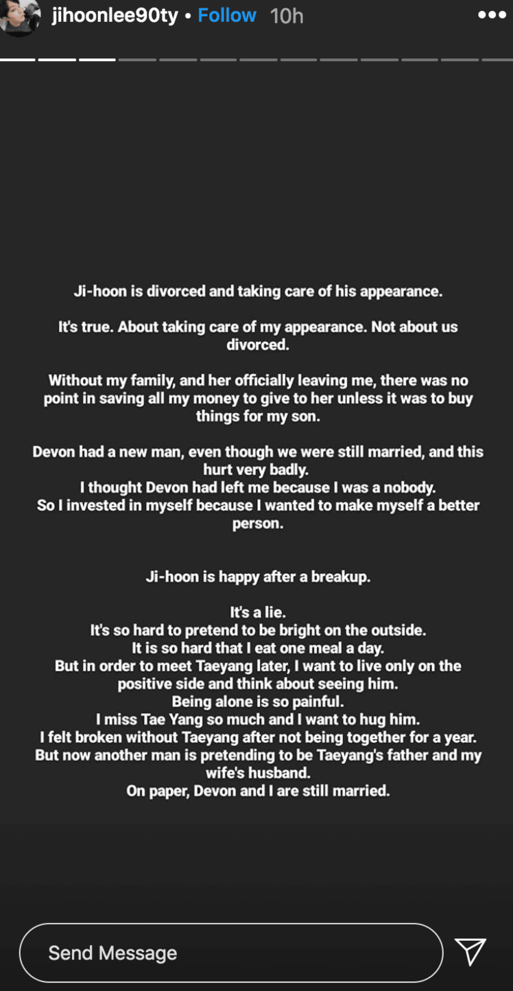 Jihoon Lee Statement