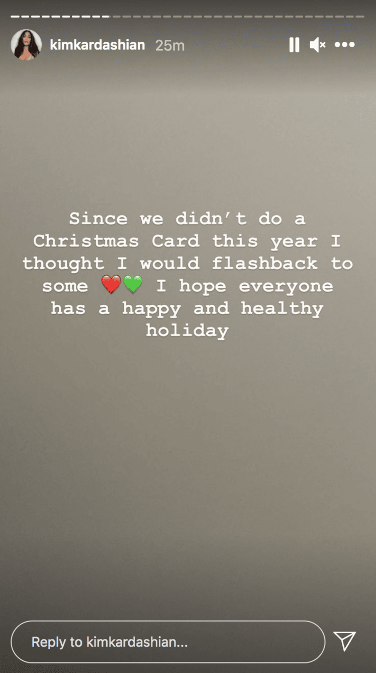 Kim Kardashian Christmas Card Update