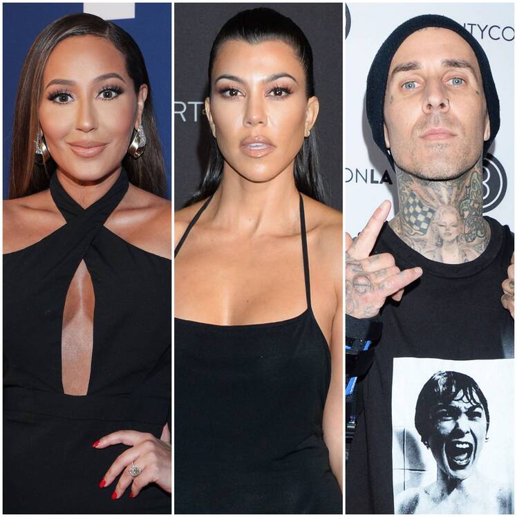 Adrienne Bailon Is 'Happy' Kourtney Kardashian Found Love With Boyfriend Travis Barker: 'I'm Thrilled'
