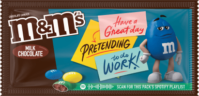 M&M'S reintroduces Messages packaging, partners with Spotify, 2021-03-01