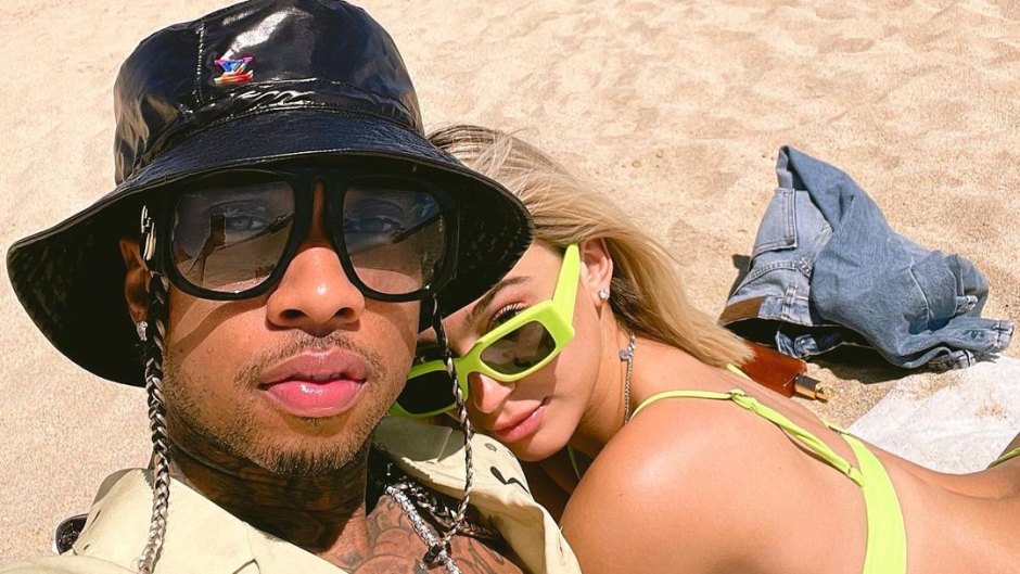 Generate a selfie Top model on a beach. She is wearing sunglasses