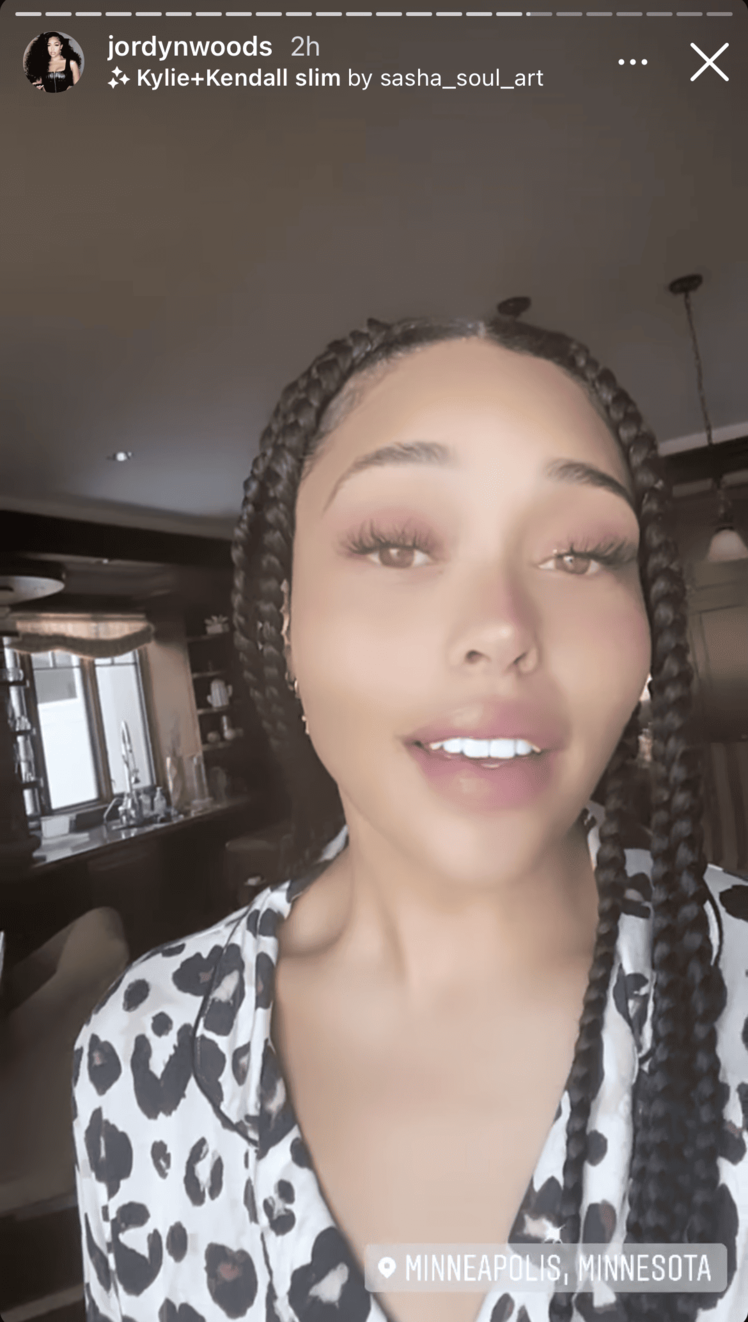 Jordyn Woods Shouts Out Kylie Jenner After Cheating Scandal Instagram Filter