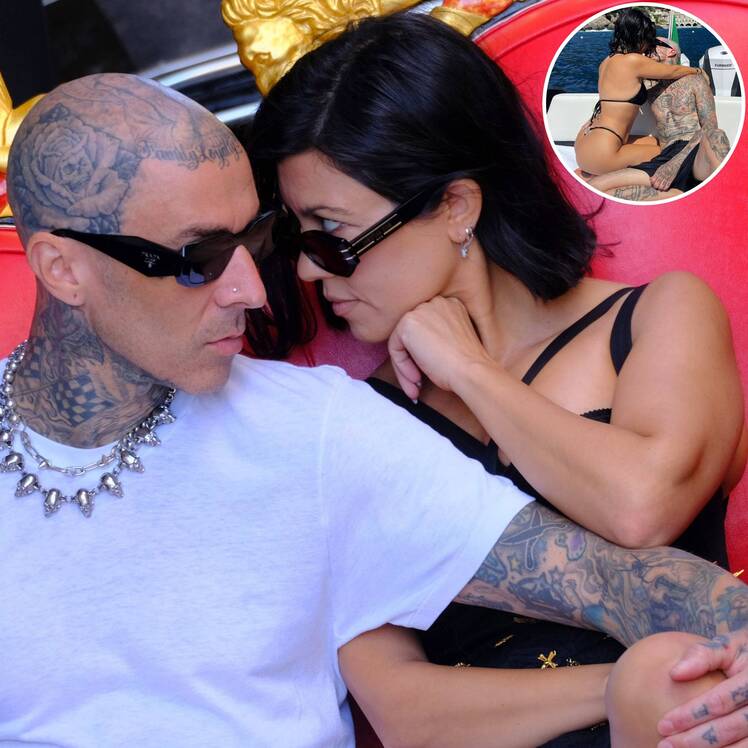 Venice Lovers! Kourtney Kardashian and Boyfriend Travis Barker Pack On the PDA in Italy