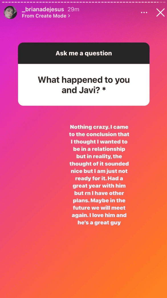 Teen Mom 2's Briana Fiance Javi Split