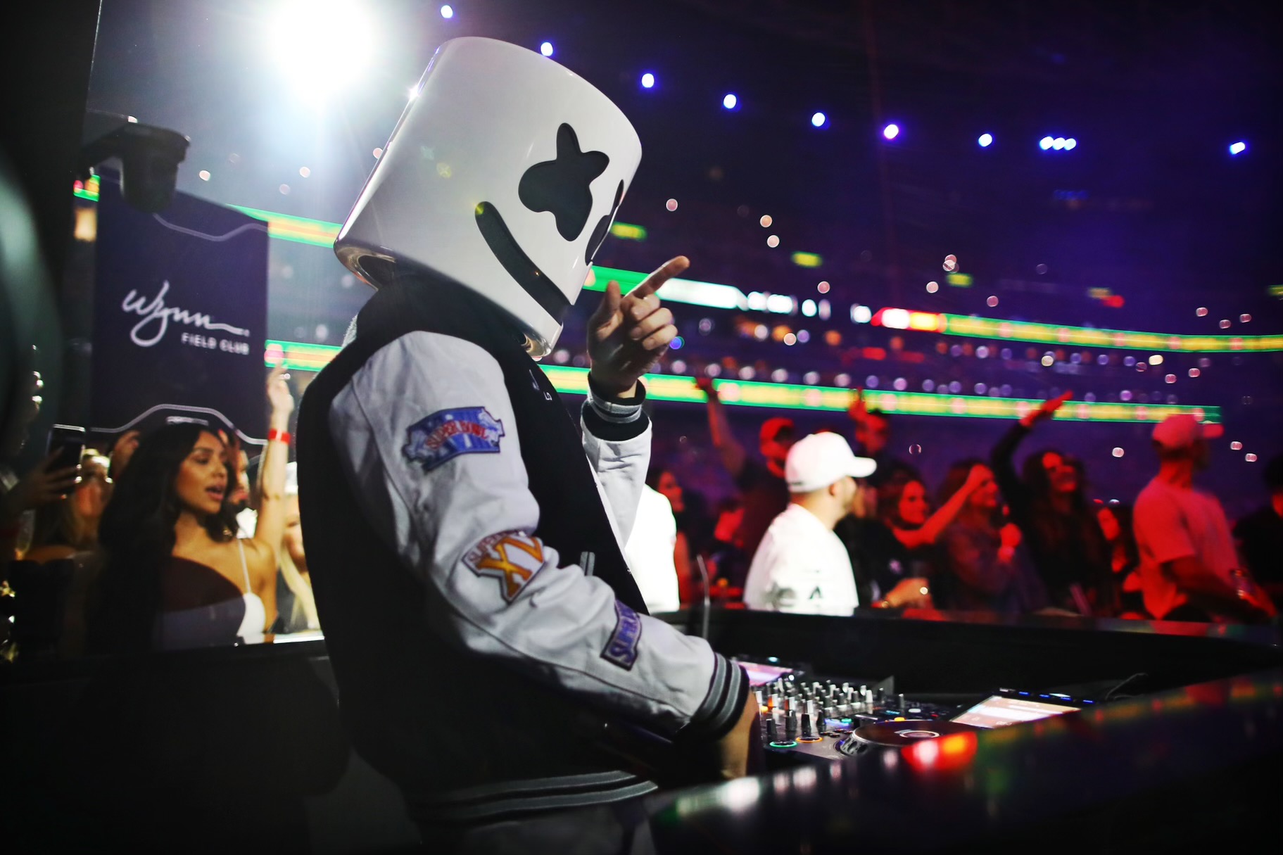 Marshmello Performs Halftime Show at Wynn Field Club in Las Vegas In