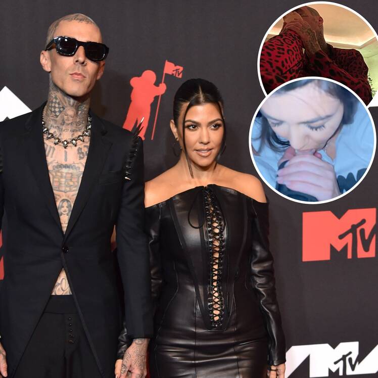 Kourtney Kardashian and Travis Barker's Grossest PDA Photos