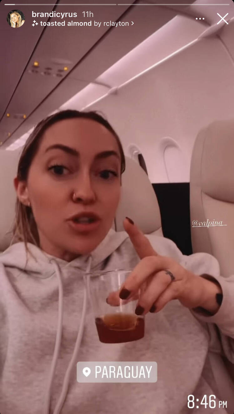 Brandi Cyrus Plane Lightning