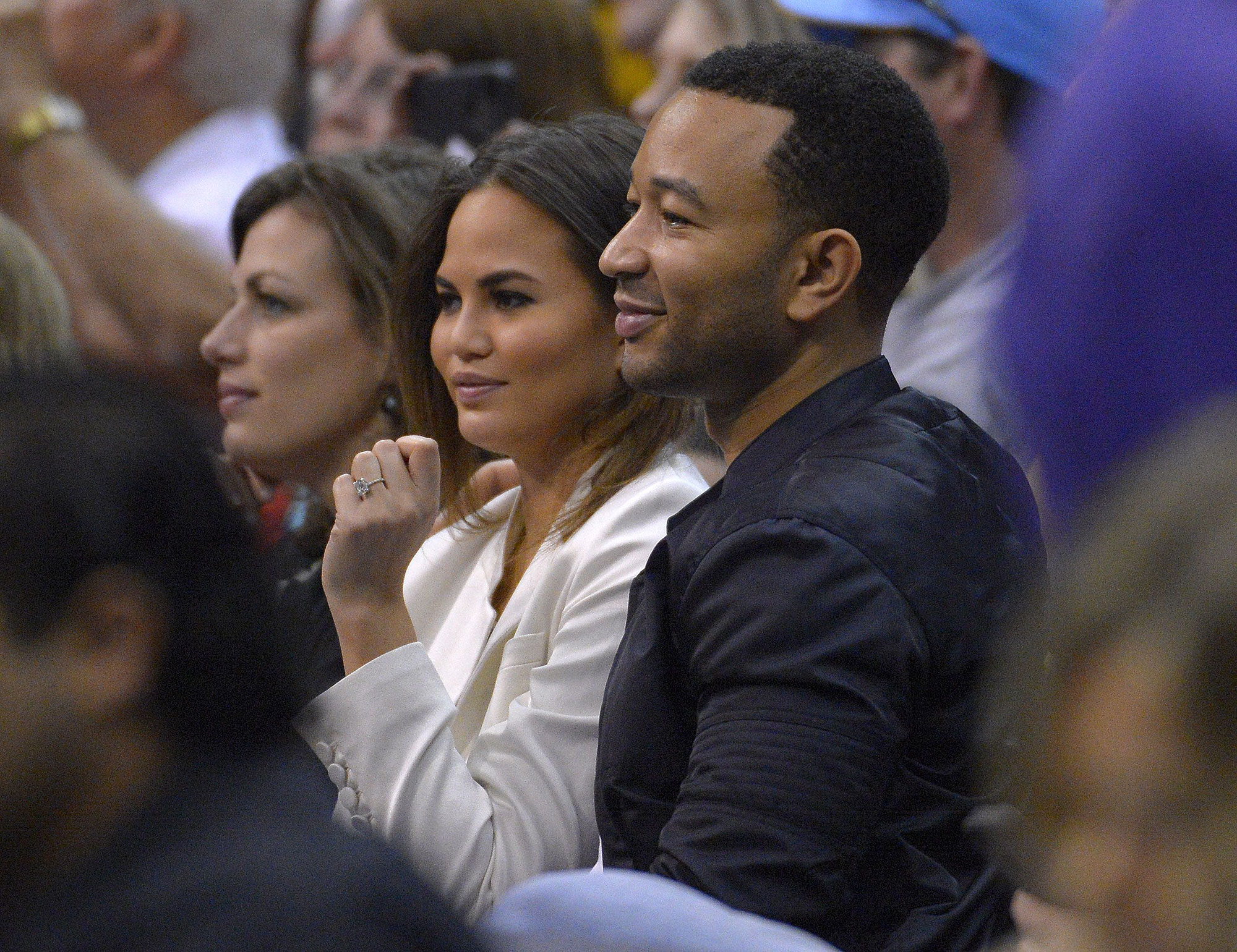 Celeb Couples Attending Basketball Games: Photos