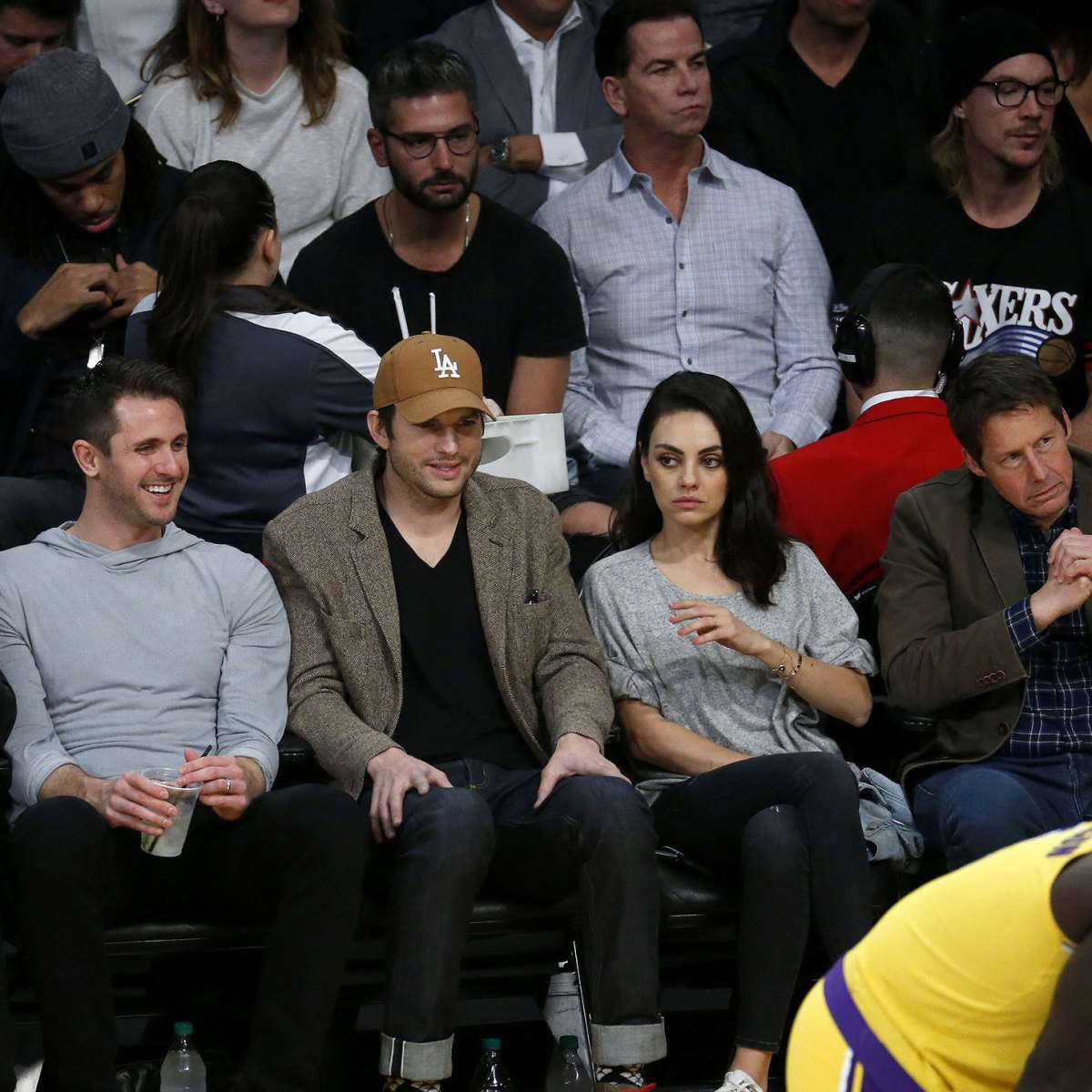 Celebrities Sitting Courtside at Basketball Games