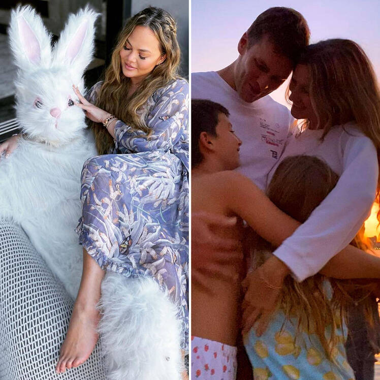 So Hoppy! How Celebrity Couples Have Celebrated Easter