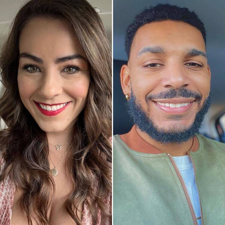 Veronica and Jamal split screen