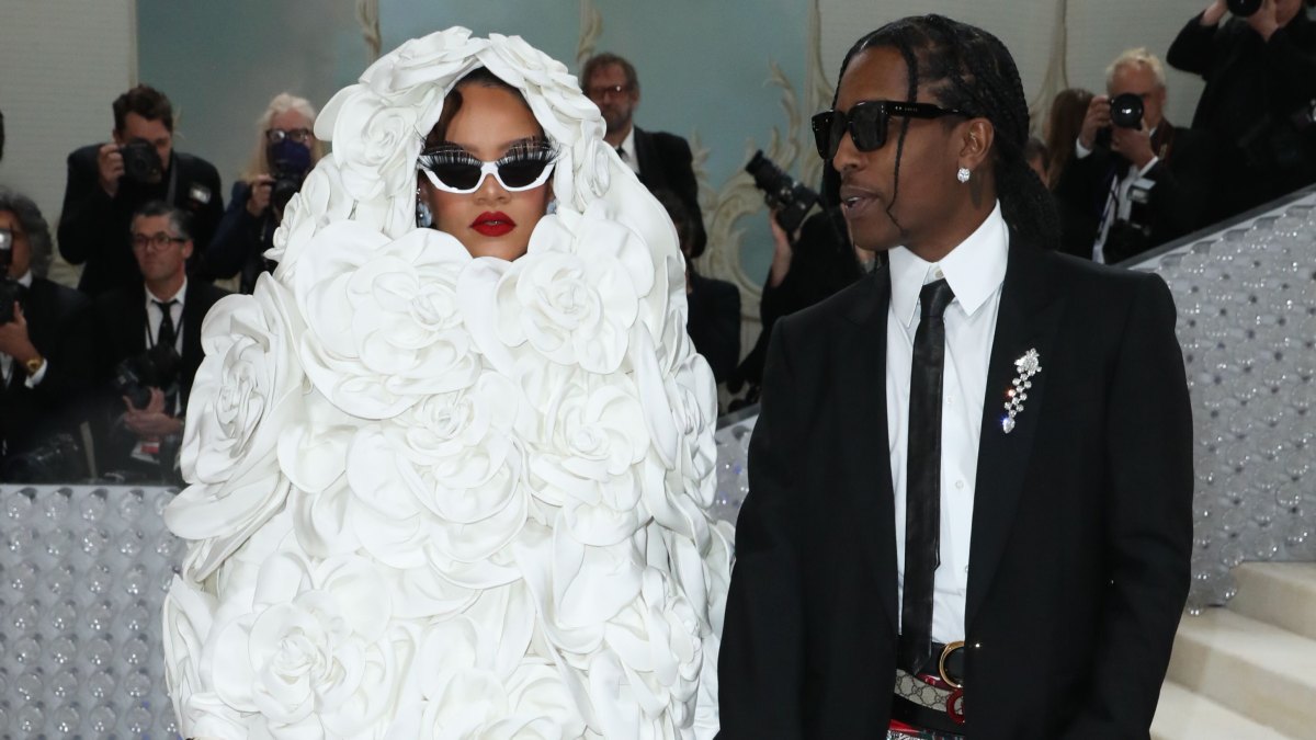 Rihanna and ASAP Rocky 2023 Met Gala Photos of Outfits