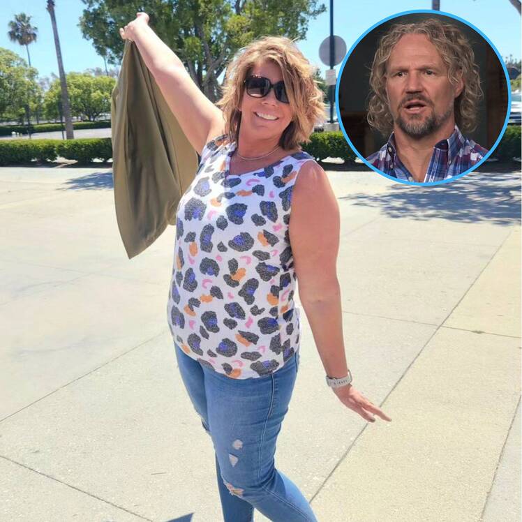 Meri Brown is pictured next to her ex-husband Kody Brown.