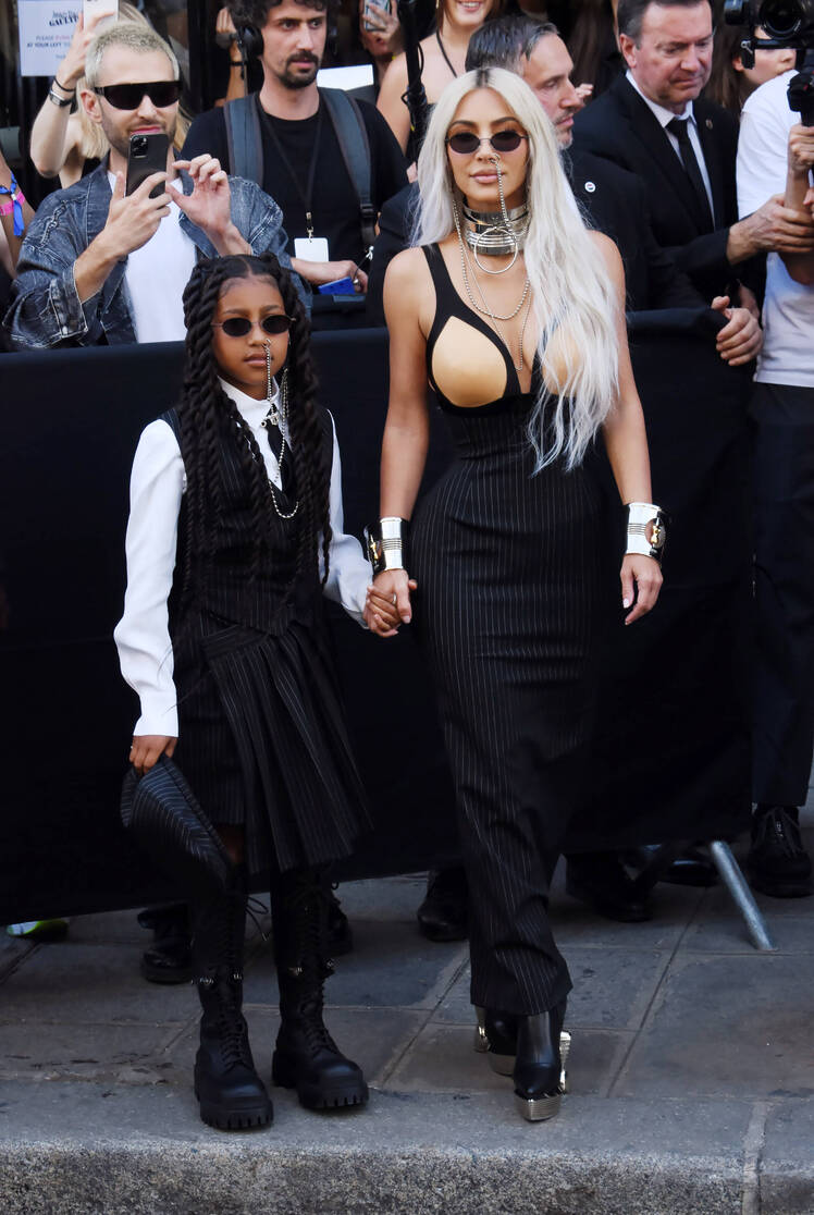North and Kim posing