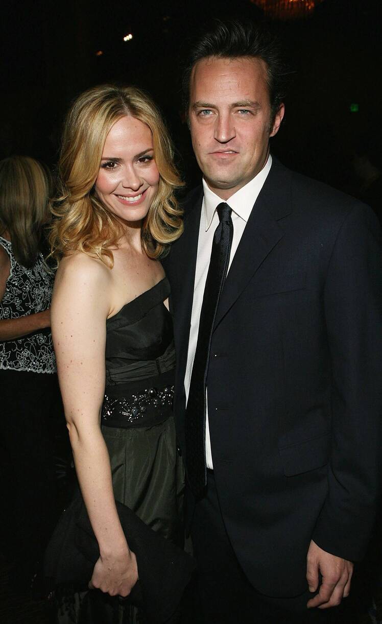 Sarah Paulson and Matthew Perry