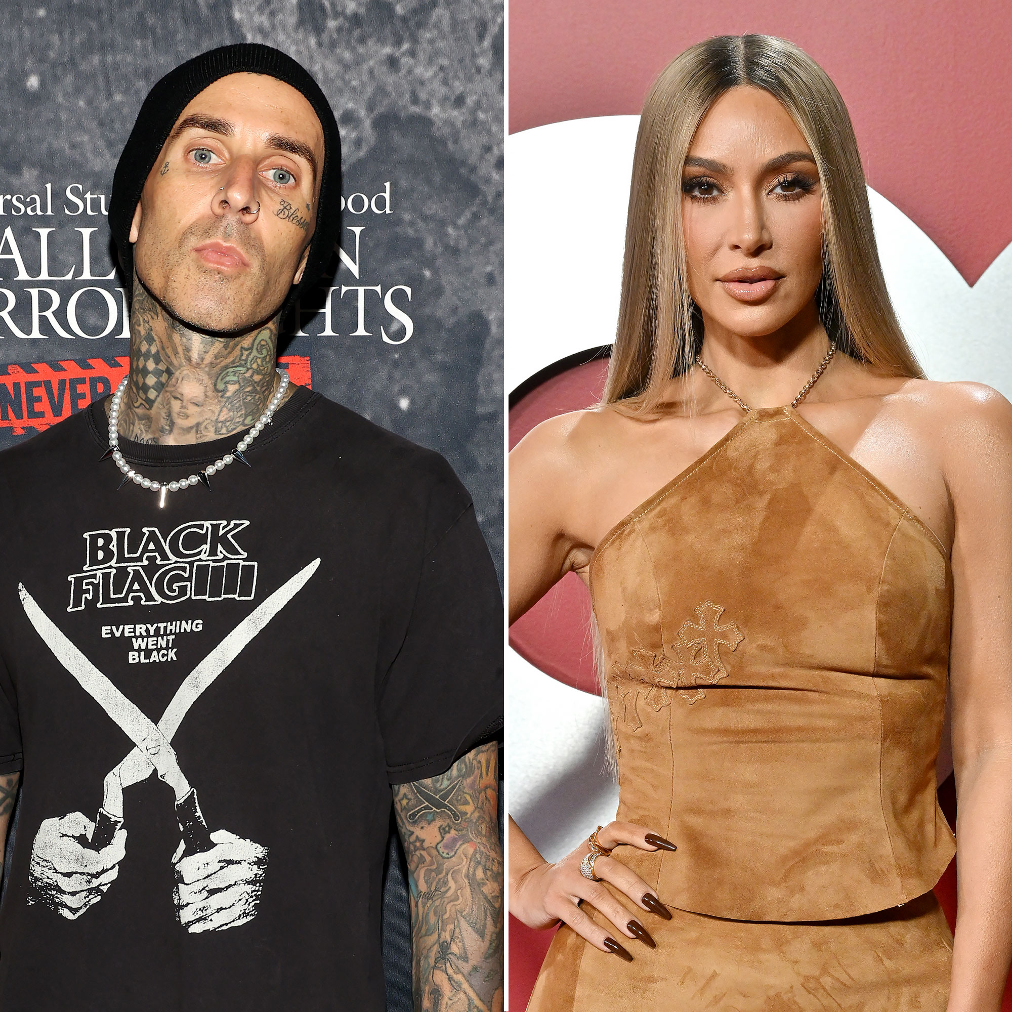 Kim Kardashian's Sexy Bikini Photos for Travis Barker's Clothing Line