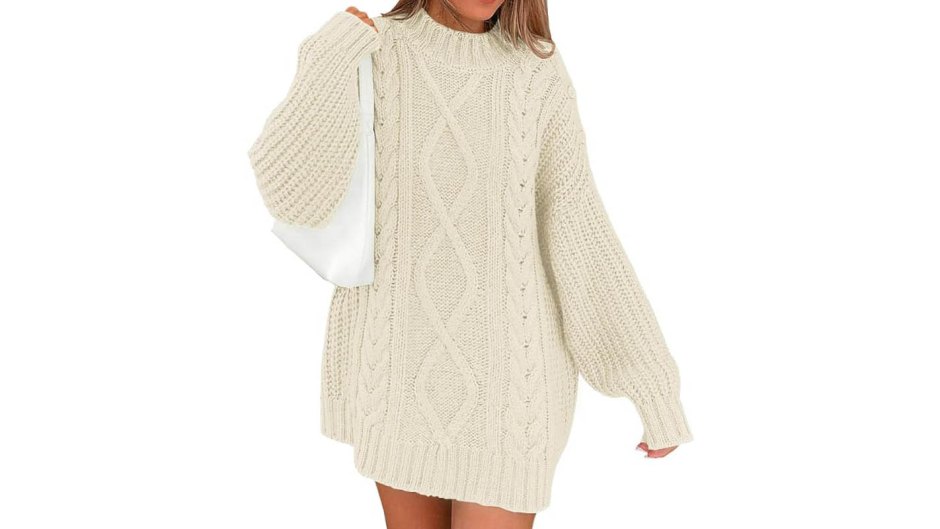 Cream Luxe Lace Back Knit Sweater, Knitwear