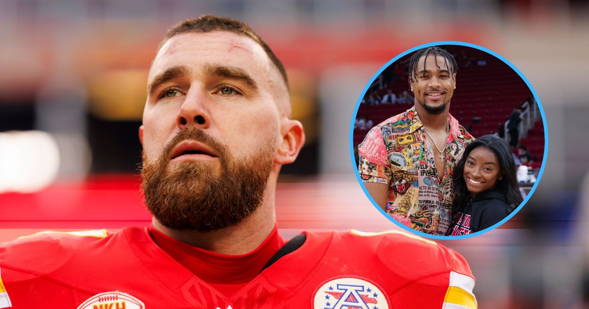 Travis Kelce Shades Simone Biles' Husband After 'Catch' Comment