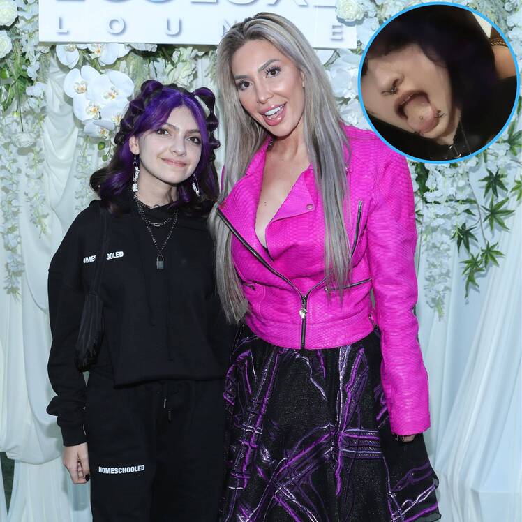 Farrah Abraham’s Daughter Sophia Gets Tongue, Dermal Piercings