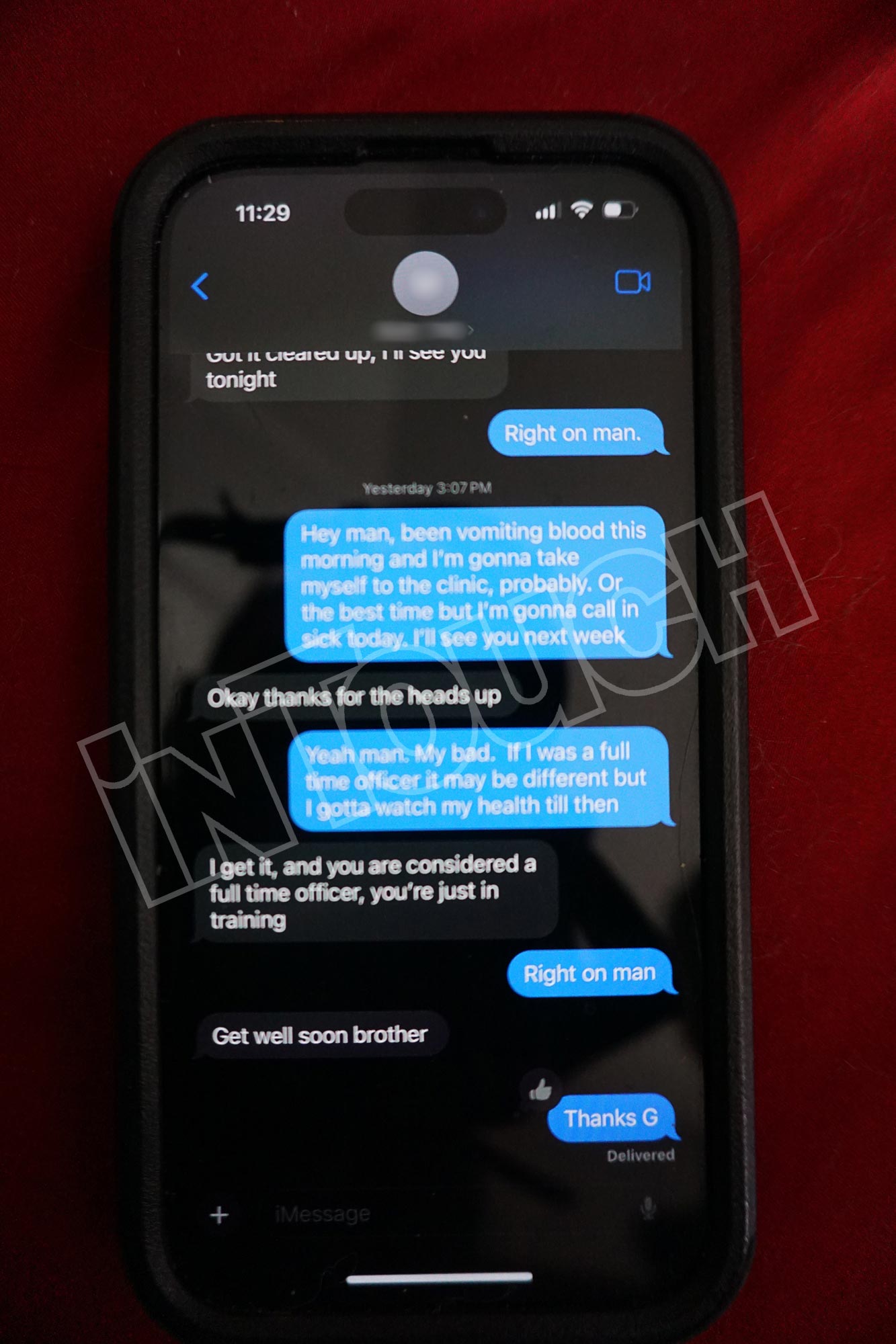 Garrison Brown s Phone Shows Texts Before Death 406