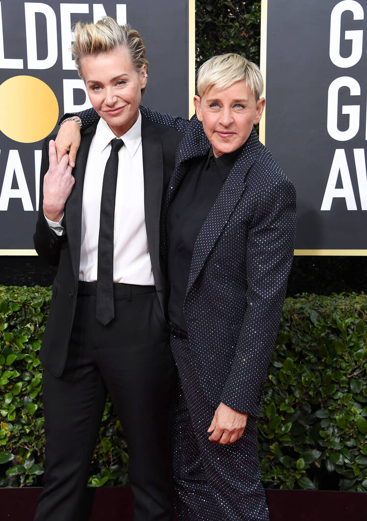 Portia de Rossi and Ellen DeGeneres