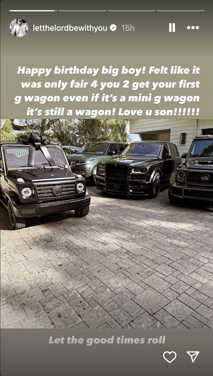 Mason Disick Gets a Mini G Wagon for His 15th Birthday