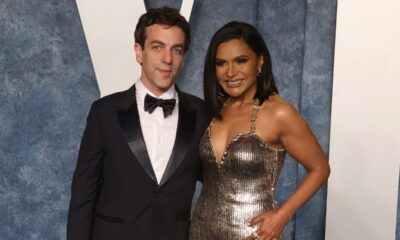 B.J. Novak and Mindy Kaling