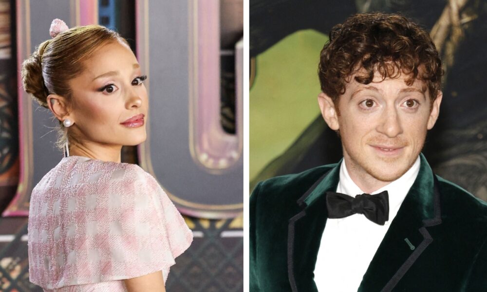 Ariana Grande and Ethan Slater